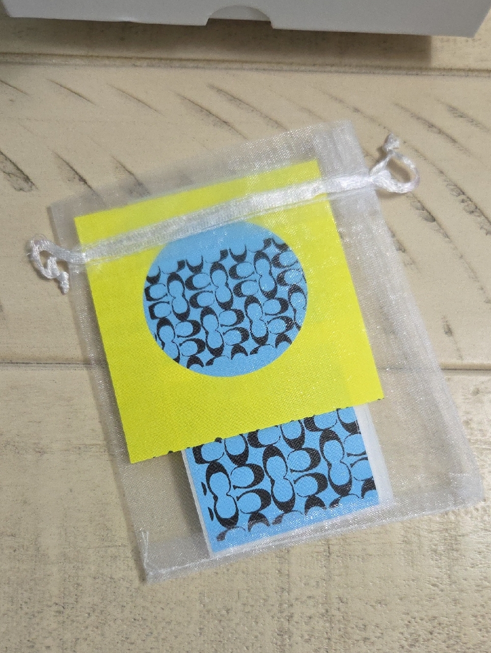 HandMade Coach Blue Sticker Labels with Black Logo, 10 2" Stickers